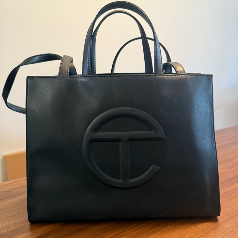 Telfar Medium Shopping Bag in Black